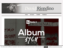 Tablet Screenshot of davidriondino.it
